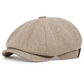Vintage British Style Newsboy Cap for Men and Women Classic Casual Flat Cap Octagonal Beret Hat