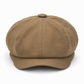 Vintage British Style Newsboy Cap for Men and Women Classic Casual Flat Cap Octagonal Beret Hat