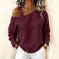 💖Black Friday Mega Deal – 50% off!💖✨Women's Long Sleeve Asymmetric Off-Shoulder Top