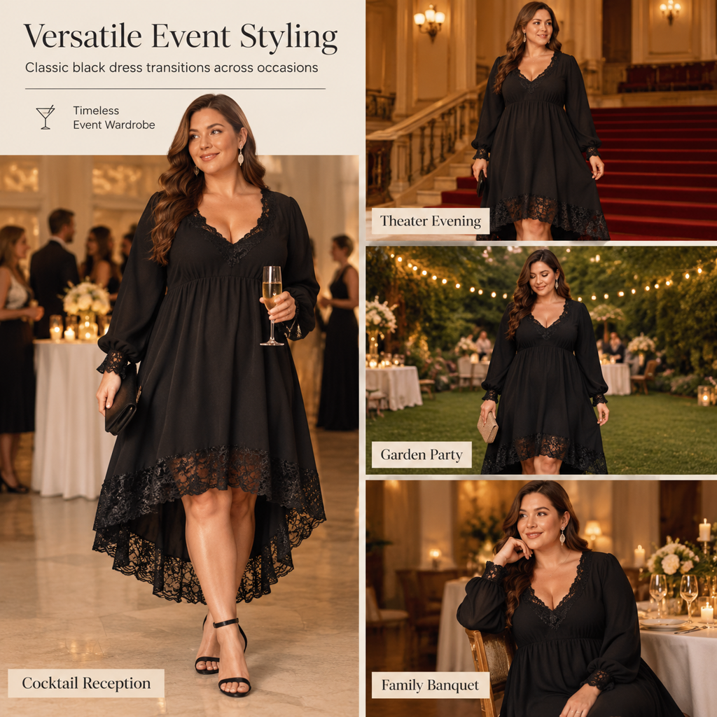 🖤🌹Women's Classic Dress for Everyday Wear