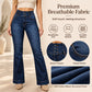 Women's Elastic High-Waist Flare Jeans