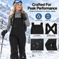 ❄️ Stay Dry, Full-Coverage Snow Protection | Unisex Waterproof Ski Bib Pants
