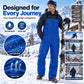 ❄️ Stay Dry, Full-Coverage Snow Protection | Unisex Waterproof Ski Bib Pants