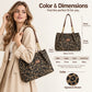 Retro Leopard Print Tote Bag for Women