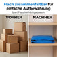 📦 Cumpără 2, primești 1 GRATIS! ⏰ Geantă pliabilă impermeabilă, mare capacitate, rezistentă——Cu mânere și fermoar, depozitează haine, lenjerie, articole de mutare. ✨🧳
