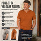 👔 Cămașă bărbătească cu guler în V și mâneci scurte –  tricot texturat respirabil, guler cu crestătură